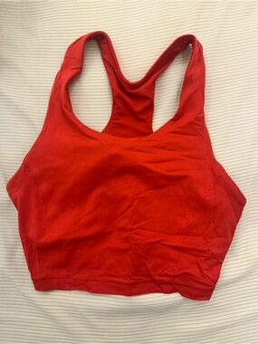 lululemon athletica Red Racerback Sports Bra